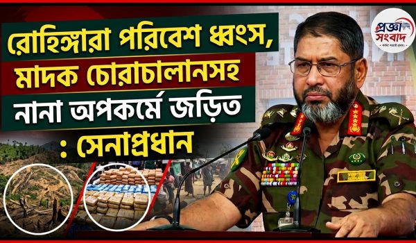 রোহিঙ্গারা পরিবেশ ধ্বংস, মাদক চোরাচালানসহ নানা অপকর্মে জড়িত: সেনাপ্রধান