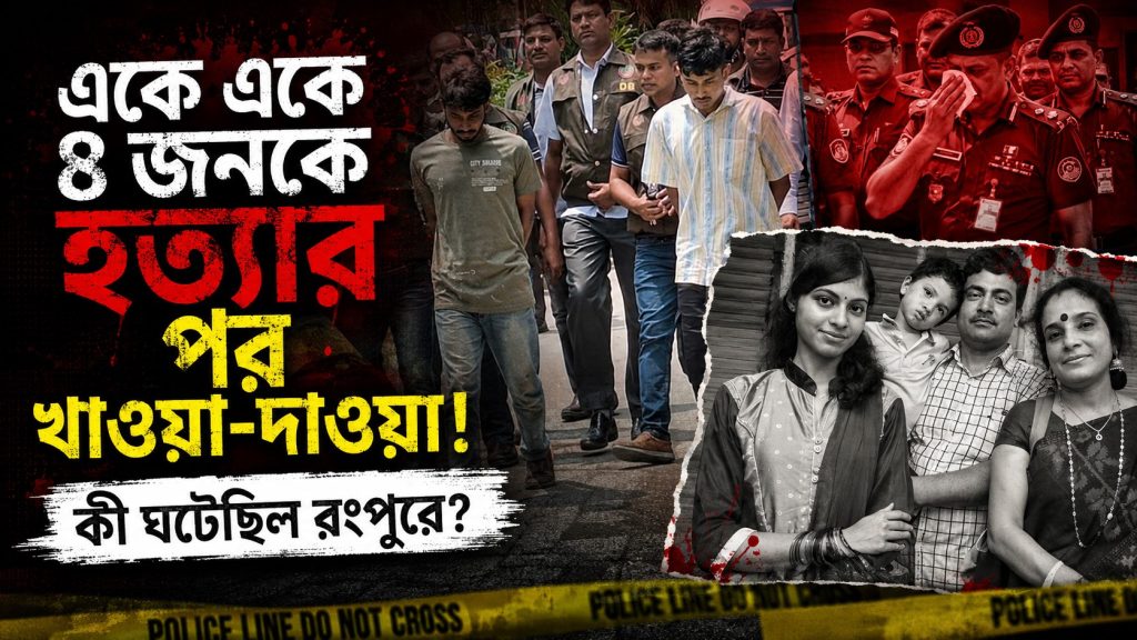 রংপুরে একই পরিবারের ৪ জনকে হত্যা, এরপরও বাড়িতে খাওয়া-দাওয়া